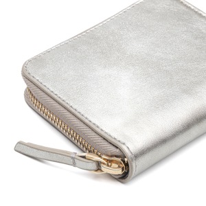 Cartera Quirelli para Mujer con Refuerzo Interno Estilo 030103 Plata