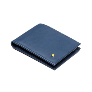 Billetera Quirelli para Hombre con Refuerzo Interno Estilo 070101 Azul