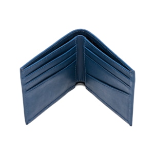 Billetera Quirelli para Hombre con Refuerzo Interno Estilo 070101 Azul