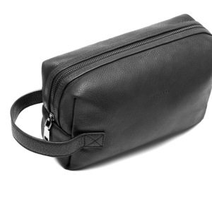 Neceser Quirelli para Hombre con Piel Suave Estilo 080101 Negro