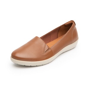 Slip On Casual Flexi para Mujer con Sistema Walking Soft Estilo 101905 Tan