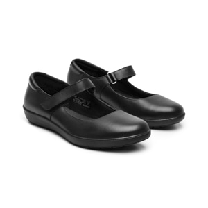 Balerina Escolar Ajustable Flexi para Mujer Estilo 101910 Negro