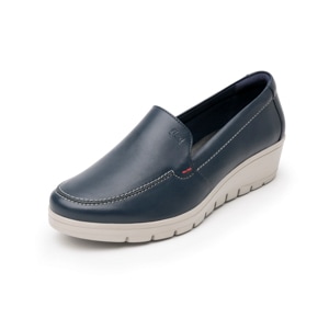 Loafer Con Plataforma Flexi para Mujer con Suela Extra Ligera Estilo 104806 Azul