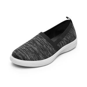 Slip On Tejido Flexi para Mujer con Ligereza y Suavidad Estilo 104918 Negro