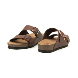 Sandalia Casual Flexi para Mujer con Plantilla Anatómica Estilo 107401 Café