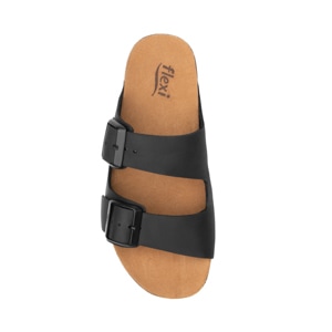 Sandalia Casual Flexi para Mujer con Plantilla Anatómica Estilo 107401 Negro