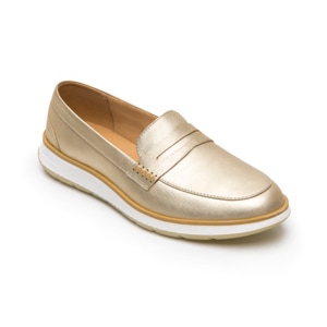 Loafer Casual Flexi para Mujer Estilo 119303 Dorado