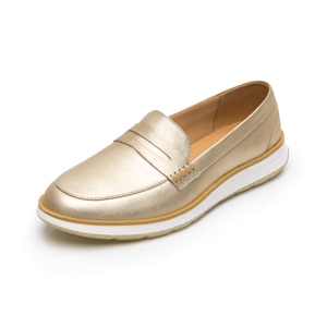Loafer Casual Flexi para Mujer Estilo 119303 Dorado