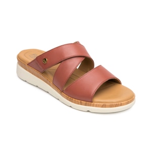 Sandalia Cuña Confort Flexi para Mujer Estilo 124209 Terracota