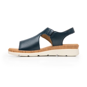 Sandalia Cuña Confort Flexi para Mujer Estilo 124210 Marino