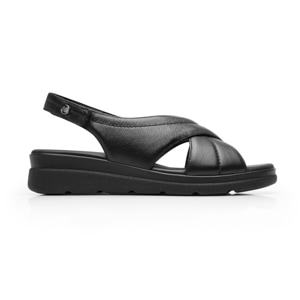 Sandalia Cuña Confort Flexi para Mujer Estilo 124212 Negro
