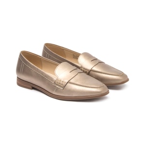 Loafer Casual Flexi para Mujer Estilo 126606 Dorado