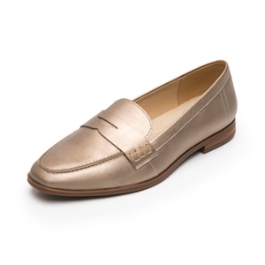 Loafer Casual Flexi para Mujer Estilo 126606 Dorado