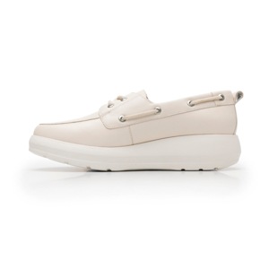 Mocasín Agujetas Flexi para Mujer con Suela Extra Ligera Estilo 126708 Beige