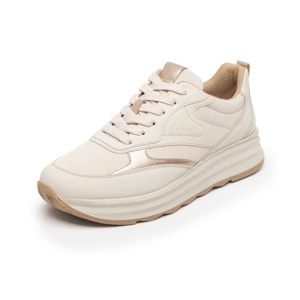 Sneaker Casual Flexi para Mujer con Suela Extra Ligera Estilo 127102 Beige