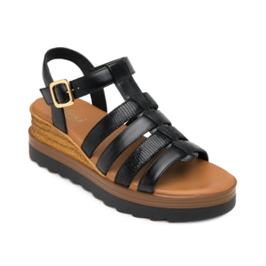 Sandalia De Plataforma Flexi para Mujer Estilo 127707 Negro