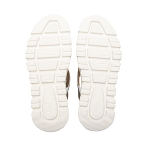 Sandalia Plataforma Casual Flexi para Mujer Estilo 128513 Plata