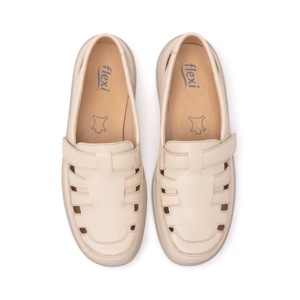 Mocasín Casual Flexi para Mujer con Suela Flexible Estilo 128702 Avena