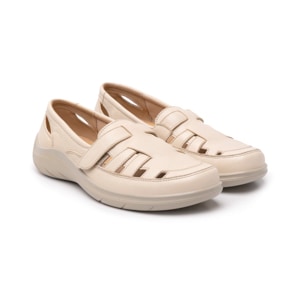 Mocasín Casual Flexi para Mujer con Suela Flexible Estilo 128702 Avena