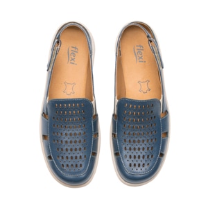 Mule Adaptable Al Pie Flexi para Mujer Estilo 128706 Azul