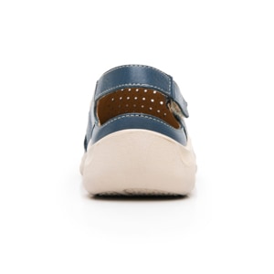 Mule Adaptable Al Pie Flexi para Mujer Estilo 128706 Azul