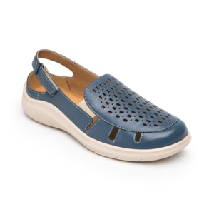 Mule Adaptable Al Pie Flexi para Mujer Estilo 128706 Azul