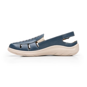 Mule Adaptable Al Pie Flexi para Mujer Estilo 128706 Azul