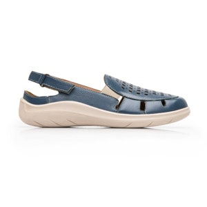 Mule Adaptable Al Pie Flexi para Mujer Estilo 128706 Azul