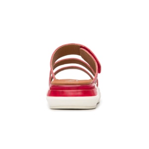 Sandalia De Confort Flexi para Mujer Estilo 129404 Rojo