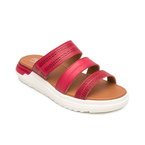 Sandalia De Confort Flexi para Mujer Estilo 129404 Rojo