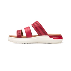 Sandalia De Confort Flexi para Mujer Estilo 129404 Rojo