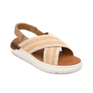 Sandalia De Confort Flexi para Mujer Estilo 129405 Beige