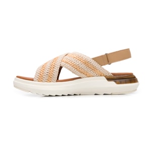 Sandalia De Confort Flexi para Mujer Estilo 129405 Beige