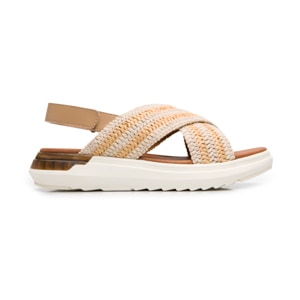 Sandalia De Confort Flexi para Mujer Estilo 129405 Beige