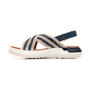 Sandalia De Confort Flexi para Mujer Estilo 129405 Marino