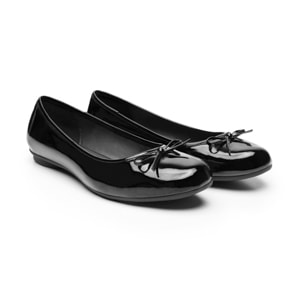 Balerina Casual Flexi para Mujer con Amortiguamiento Estilo 130802 Negro Charol