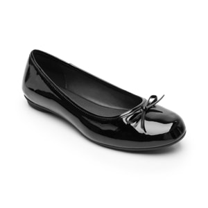 Balerina Casual Flexi para Mujer con Amortiguamiento Estilo 130802 Negro Charol