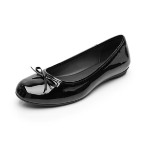 Balerina Casual Flexi para Mujer con Amortiguamiento Estilo 130802 Negro Charol