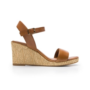 Sandalia Con Cuña Flexi para Mujer Exclusivo Zapaterías Flexi Estilo 130901 Café