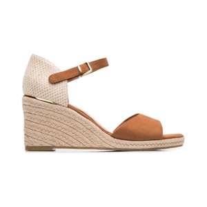 Sandalia Cuña Alta Flexi para Mujer Estilo 130902 Tan