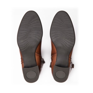 Bota Alta Tacón Exclusivo Flexi para Mujer Estilo 132302 Cognac