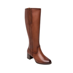 Bota Alta Tacón Exclusivo Flexi para Mujer Estilo 132302 Cognac