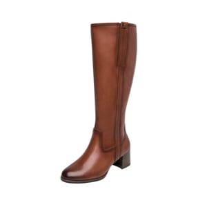 Bota Alta Tacón Exclusivo Flexi para Mujer Estilo 132302 Cognac