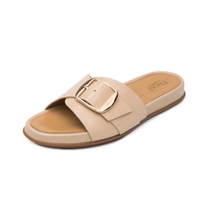 Sandalia Confort Casual Flexi para Mujer Estilo 133601 Crema