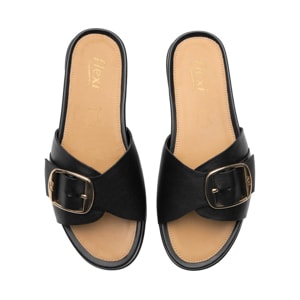 Sandalia Confort Casual Flexi para Mujer Estilo 133601 Negro