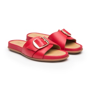 Sandalia Confort Casual Flexi para Mujer Estilo 133601 Rojo