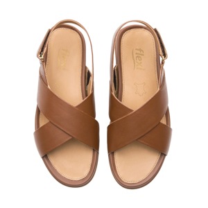 Sandalia Confort Casual Flexi para Mujer Estilo 133603 Tan