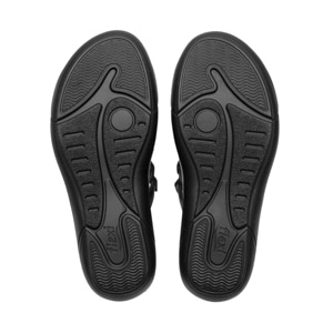 Sandalia Cuña Confort Flexi para Mujer Estilo 133701 Negro