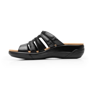 Sandalia Cuña Confort Flexi para Mujer Estilo 133701 Negro