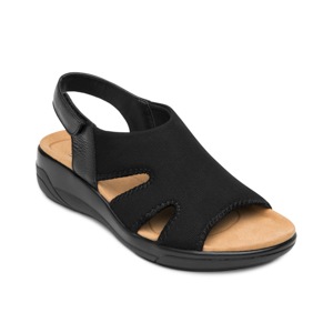 Sandalia Cuña Confort Flexi para Mujer Estilo 133703 Negro